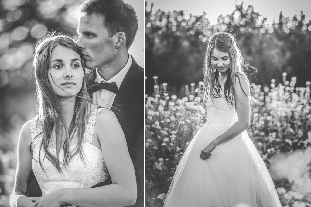 Braut und Bräutigam verträumt. Hochzeitsfotograf Freiburg